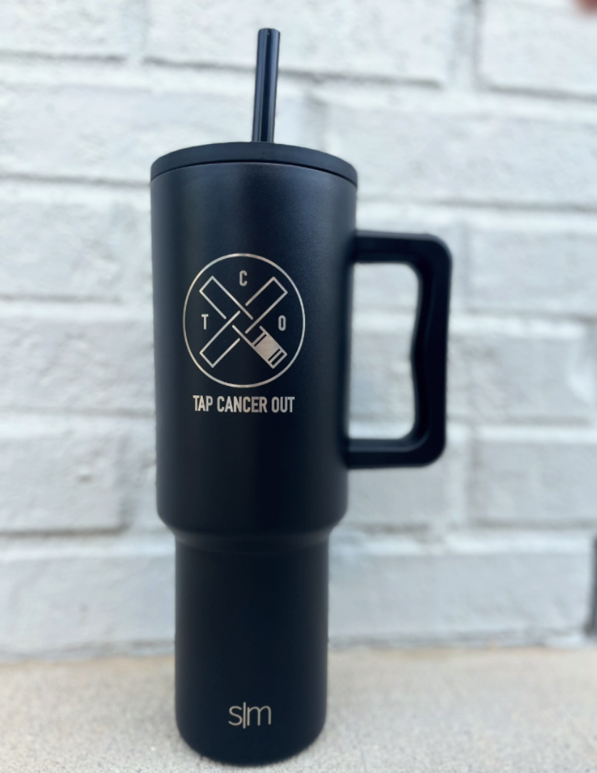 Have you snagged your Simply Modern 40oz Tumbler?! Grab yours by visiting  the link in our bio!🔗 #tapcancerout #bjj #tcomerchandise…