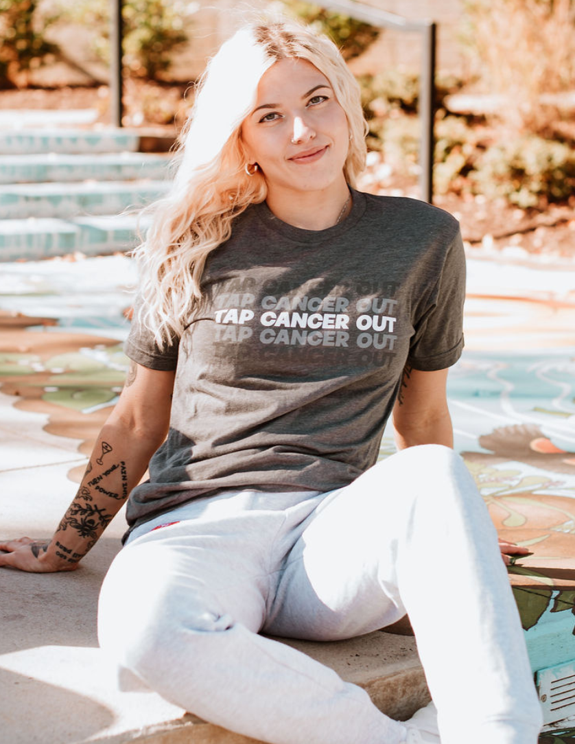 Tap Cancer Out Faded T-Shirt