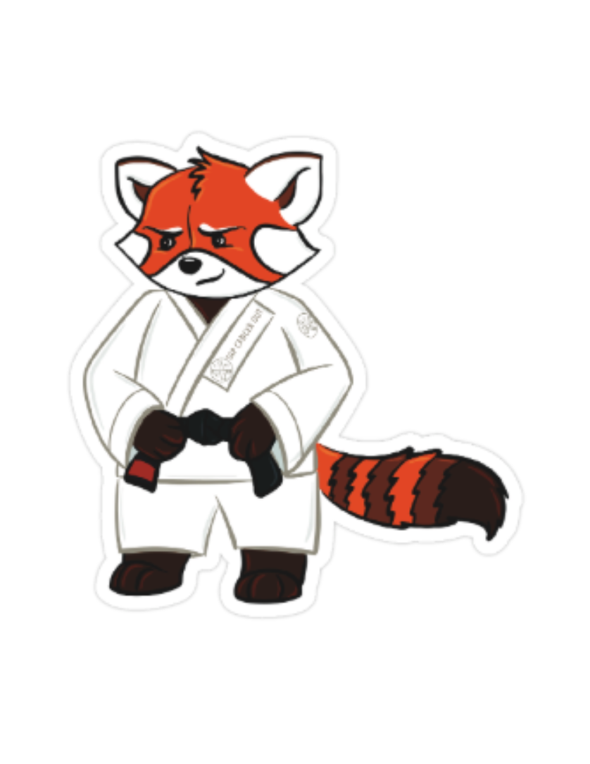 Tap Cancer Out 3" Sticker / Decal - Roly the Red Panda
