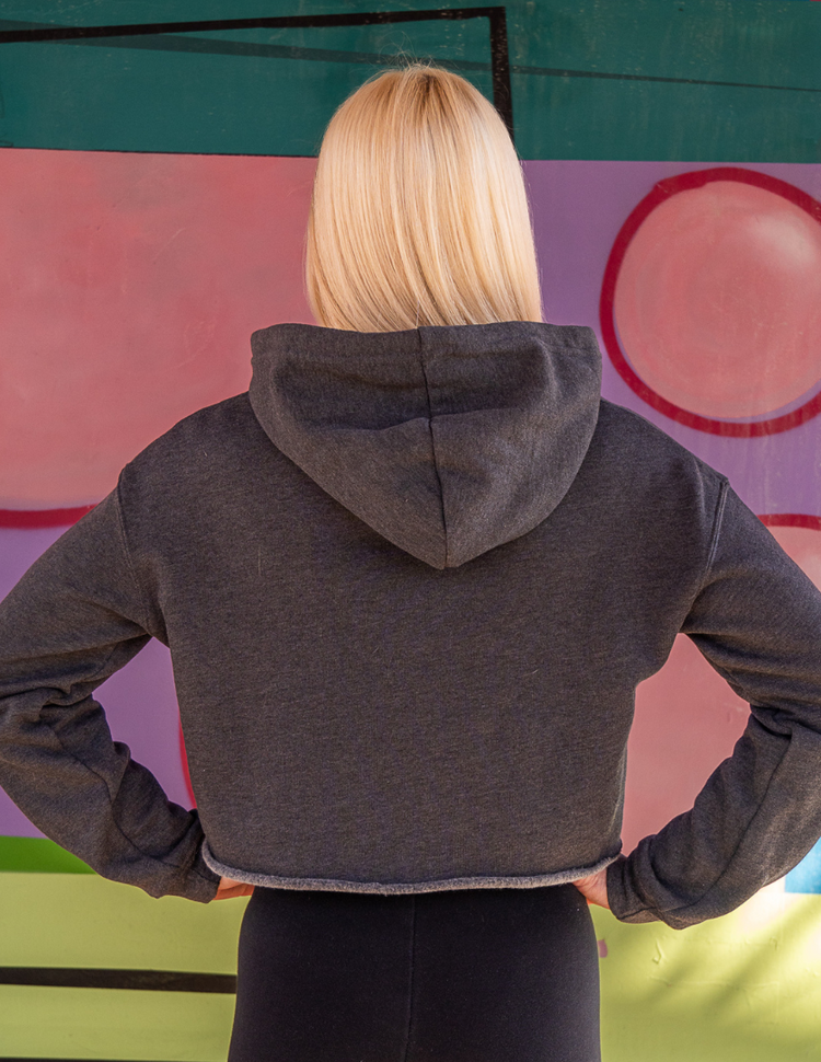 TCO Ladies Cropped Hoodie Back