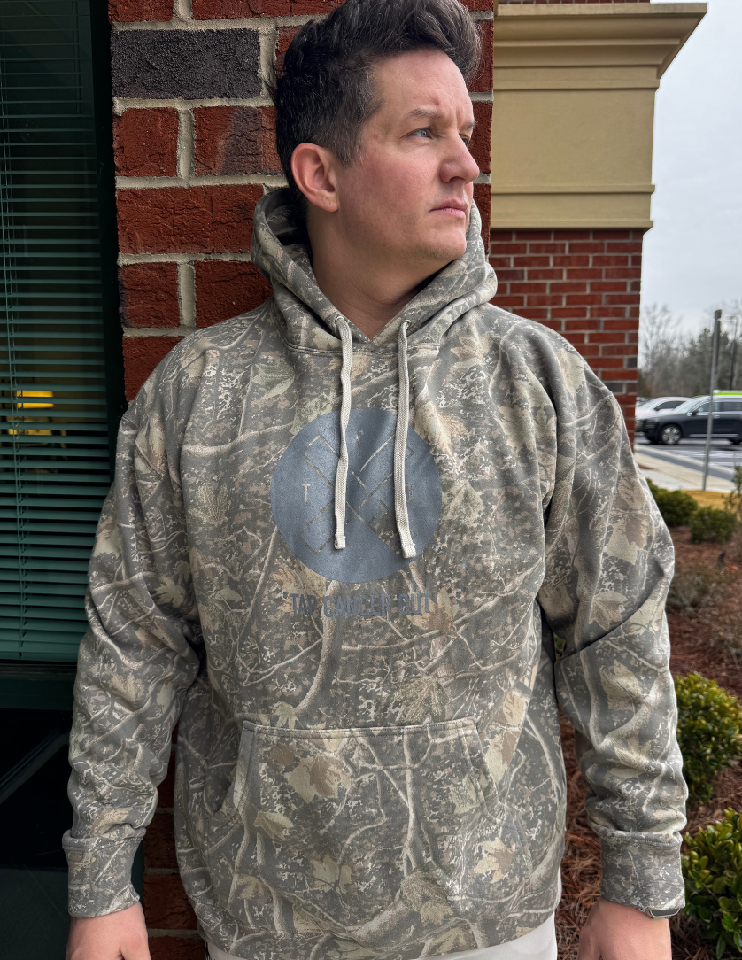 TCO Logo Hoodie - Camo - Tap Cancer Out