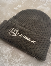 Tap Cancer Out Knit Beanie