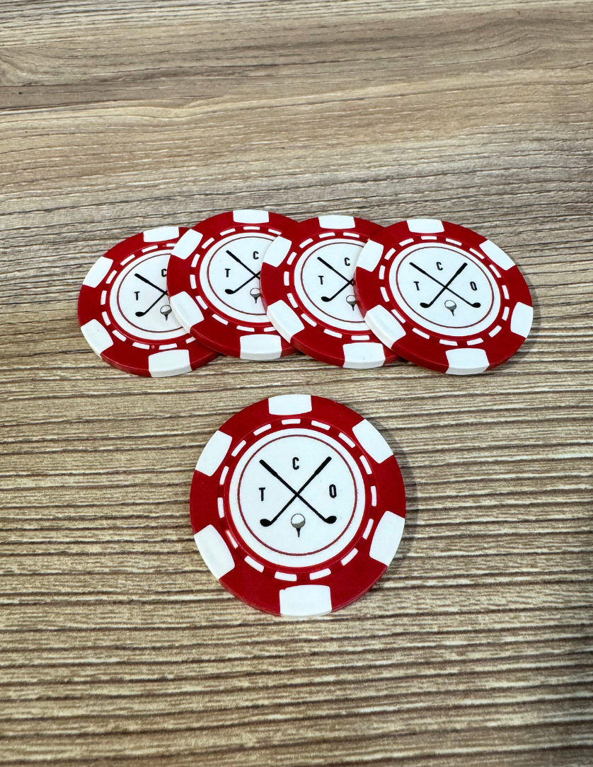 Tap Cancer Out Poker Chip Ball Marker