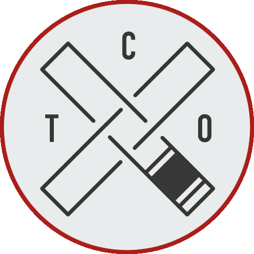 [TCO] 6" Logo Patch (Light Grey) - Gi Patch - Tap Cancer Out